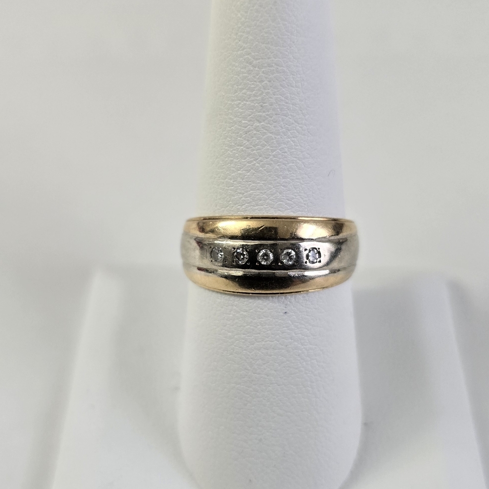 Vintage 14K Gold Diamond Ring